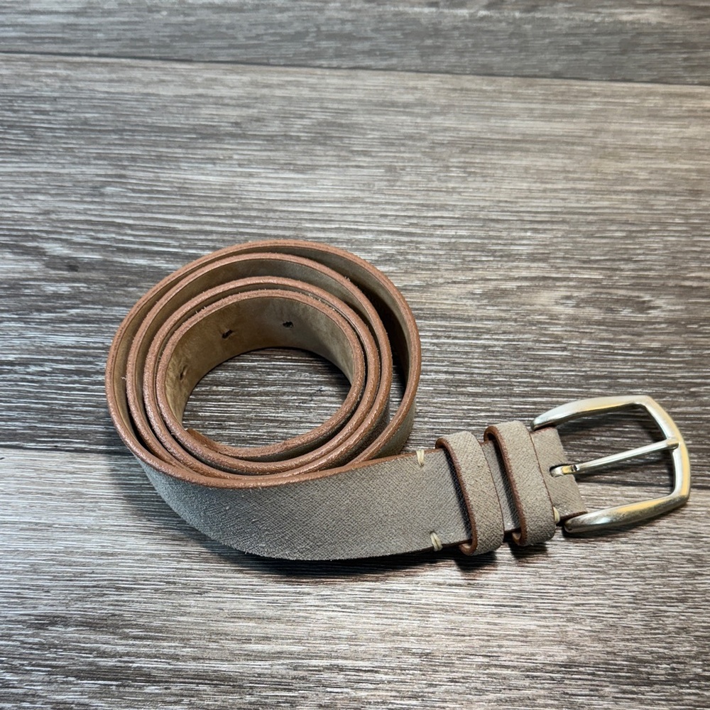 Allen Edmonds Men's Tan  Leather Belt